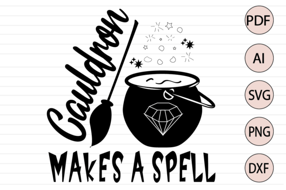 Cauldron Makes a Spell Quote SVG: A Designer’s Review