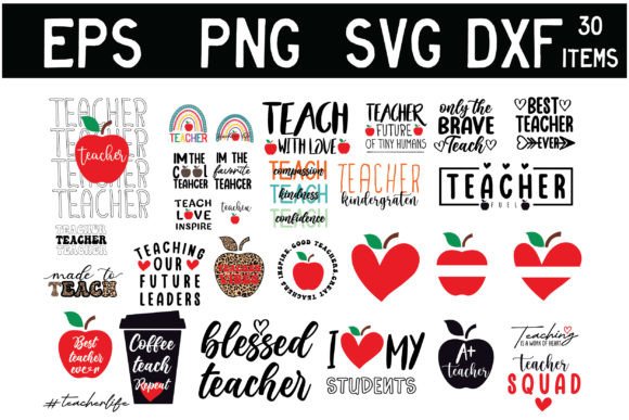 Review: 30 Teacher SVG Bundle for Embroidery Projects