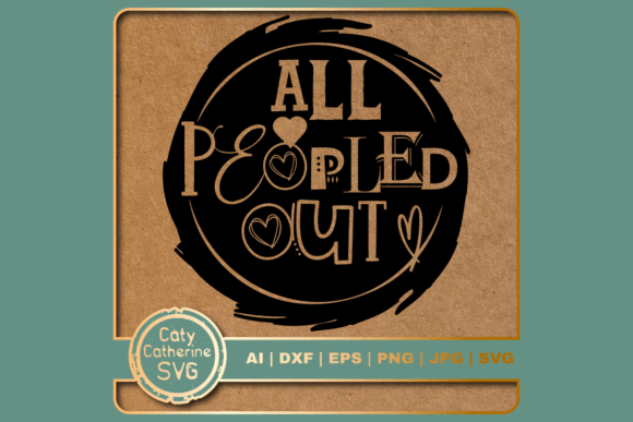 Review: All Peopled Out Funny Antisocial Quote Design