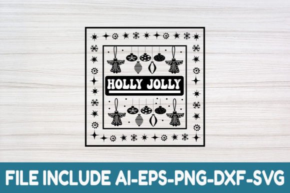 Review: Christmas Quote SVG Design, Holly Jolly